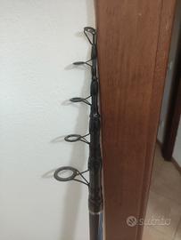 canna da pesca e mulinello surfcasting 