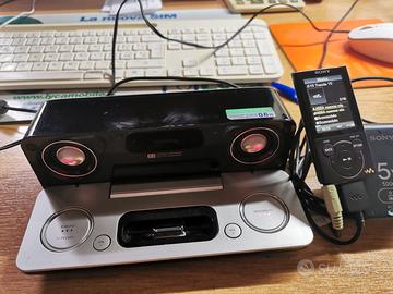 Casse docking Sharp DK-AP7N-S 2.1 e Sony iPod Walk