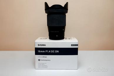 Sigma 16mm f/1.4 DC DN C per Sony E-Mount