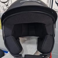 CASCO DIEFFE DEMIJET 3 BOTTONI NERO OPACO