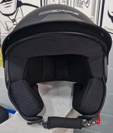 CASCO DIEFFE DEMIJET 3 BOTTONI NERO OPACO