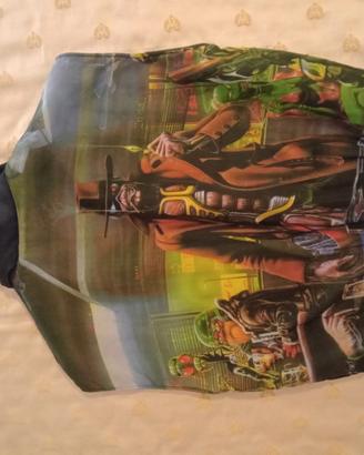 Iron Maiden bomber smanicato sleeveless jacket LXL