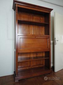 scrittoio libreria  in noce