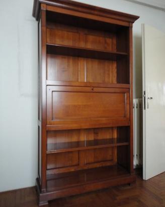 scrittoio libreria  in noce