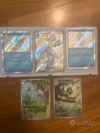 Lotto 5 carte Pokemon