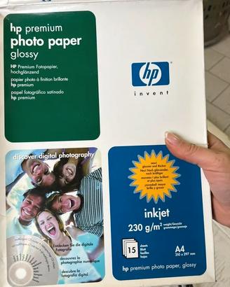 Carta fotografica HP Premium glossy A4 – 230 g/m²