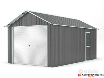 Prefabbricato box cantiere 360x610 grigio scuro