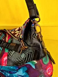 Desigual borsa tessuto e pelle 