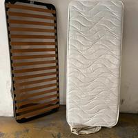 MATERASSO SINGOLO + RETE + TESTATA LETTO.