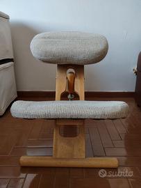 Sgabello/sedia svedese ergonomica