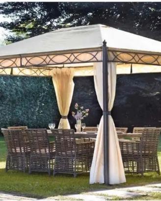 Gazebo da Giardino in Ferro acciaio 3x4 metri 


