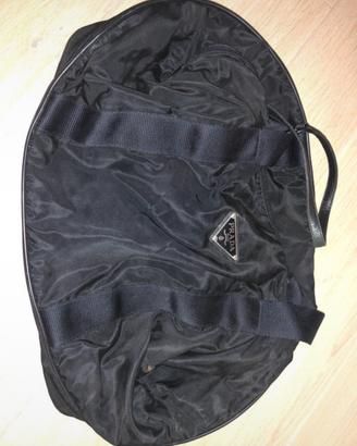 Borsa Sacca Trolley Palestra Prada nero pelle