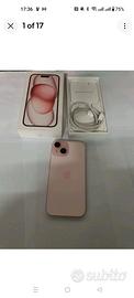Apple iPhone 15 rosa pink 128GB batteria 84%