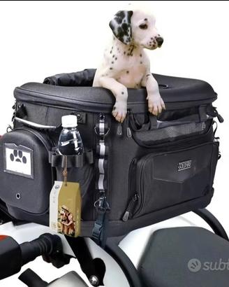 Trasportino cani gatti per moto auto e bici