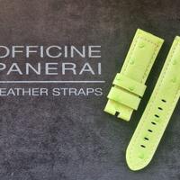 cinturino pelle orologio Officine Panerai verde
