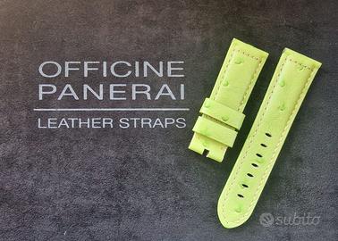 cinturino pelle orologio Officine Panerai verde