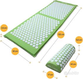 Tappetino Agopressione verde  XXL e Cuscino