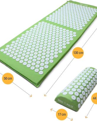 Tappetino Agopressione verde  XXL e Cuscino