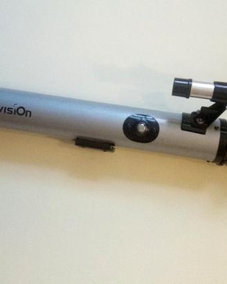 Telescopio rifrattore vintage e binocolo