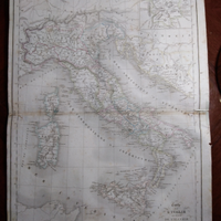 Carta geografica Italia 1838