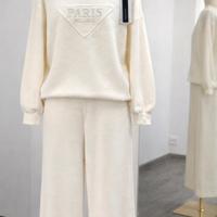 Completo in maglia con 25% cashmere nuovo