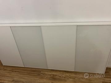Ante scorrevoli pax bianco lucido e opaco
