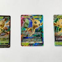 Carte pokemon Leafeon V,Gx e V-Astro