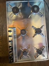 Piano cottura gas Alpes inox incasso