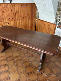 Tavolo in legno massello 195x75cm