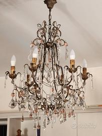 2 lampadari a gocce + 2 applique