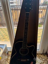 Chitarra elettroacustica SX black