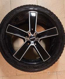 cerchi lega MOMO R17,5 fori.Bridgestone neve