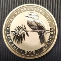 Australia -Kookaburra argento PROOF -anno 2000