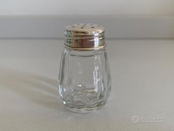 Saliera argento 925 e vetro