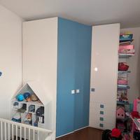 cabina armadio angolare per cameretta bambini