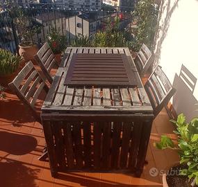 Ikea - tavolo e 4 sedie da giardino