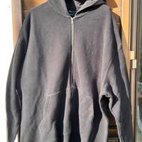 Felpa con cappuccio e zip a coste Asos uomo L nero