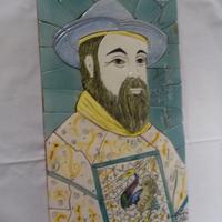 Mosaico quadro in porcellana 1966 firmato