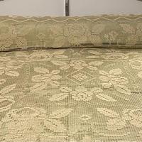Coperta filo fatta a mano anni '30 (colore beige)