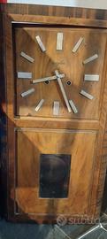 Orologio a pendolo in legno Veglia vintage 