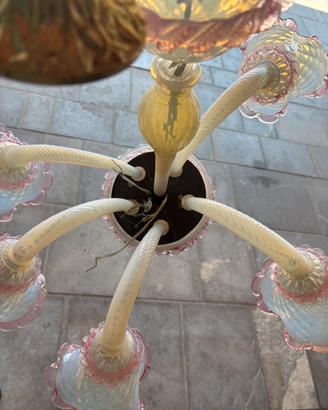 Lampadario vetro di Murano