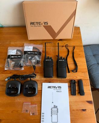 Walkie Talkie Retevis RB629 con auricolare NUOVI