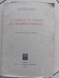 Gli ordinamenti giuridici del rinascimento  mediev