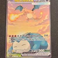 pokemon fan art snorlax and charizard