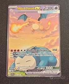 pokemon fan art snorlax and charizard