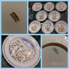 Servizio piatti Albissola La Maiolica di B. Tedesi