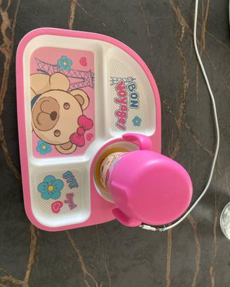 Set Piatto Unico E Borraccia THUN Per Bambina