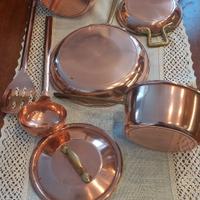 Batteria in rame 7 pezzi marca Ruffoni