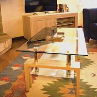 Tavolino da salotto con doppio vetro