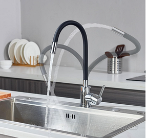 Rubinetto Cucina, Tubo Flessibile, 360° NUOVO